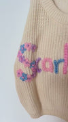 Custom Floral Baby Sweater | Custom Name Jumper | Hand-Embroidered Toddler Sweater | Baby Gift | Baby Keepsake